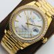 EW Replica Gold Rolex Day Date White Grid Dial Diamond Bezel Watch 40MM (3)_th.jpg